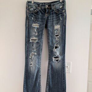 Silver jeans mid rise AIKO boot cup